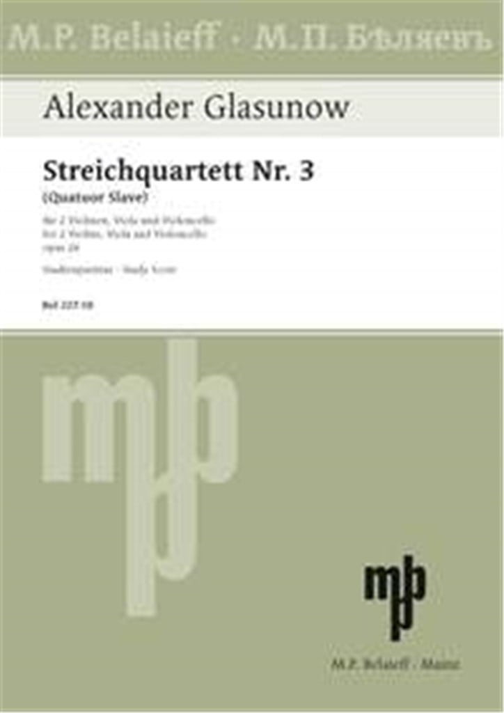 Streichquartett Nr. 3 G-Dur op. 26